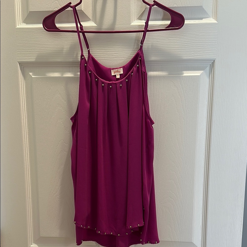 Stylish Pink Sleeveless Top by Pixley